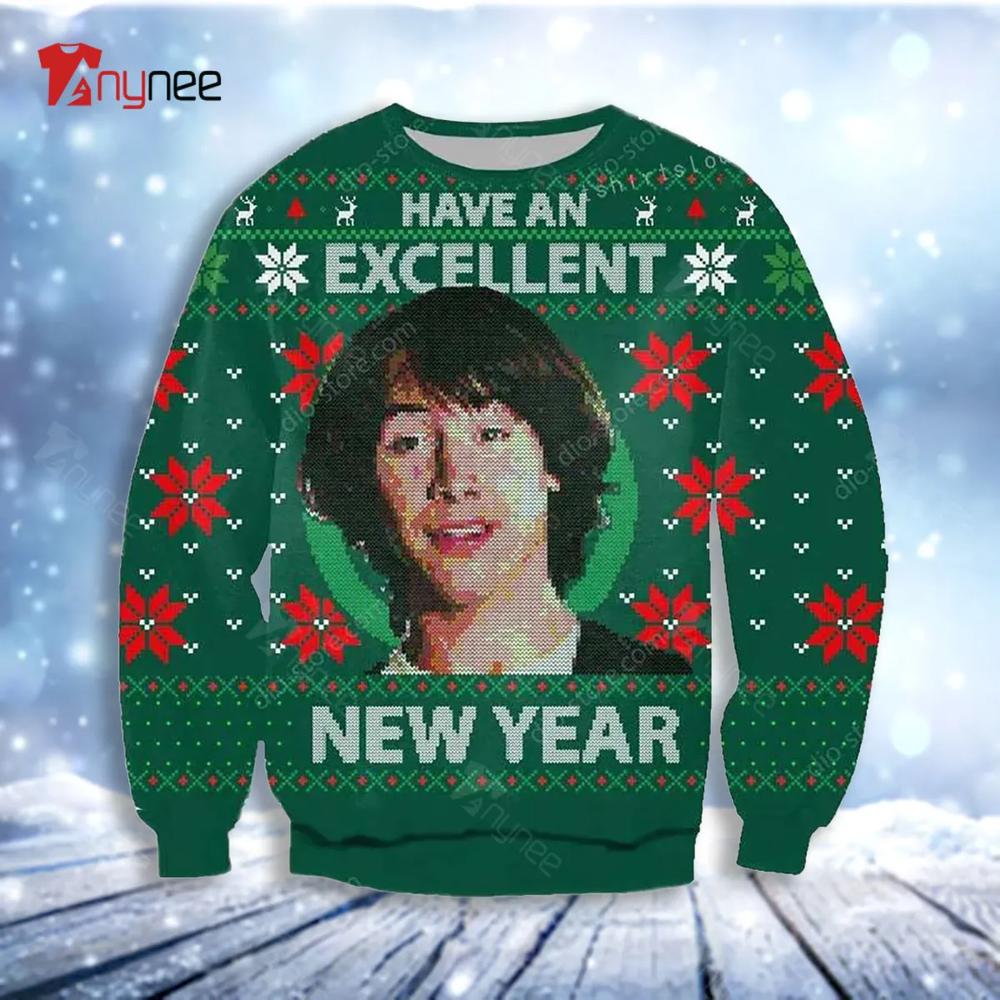 Bill Ted Is Excellent Adventure Ugly Christmas Sweater- Best Christmas Gifts 2023