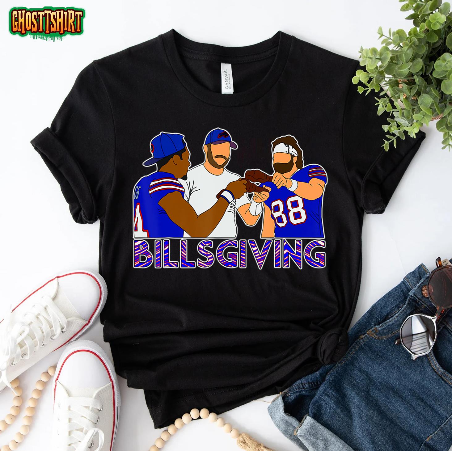 BillsGiving Chicken Football Thanksgiving T-Shirt