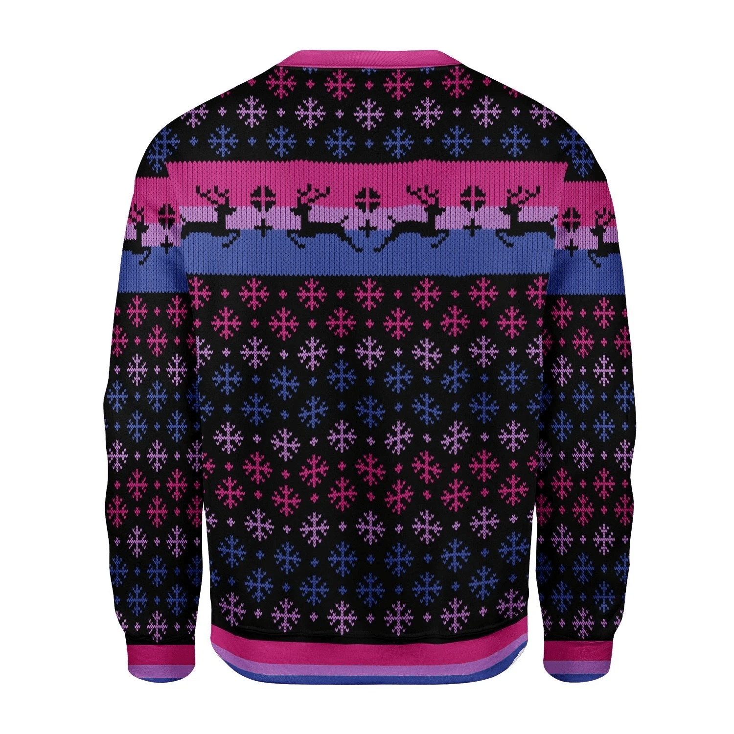 Bisexual Pride Flag Ugly Christmas Sweater | For Men & Women | Adult | US3726- Best Christmas Gifts 2023