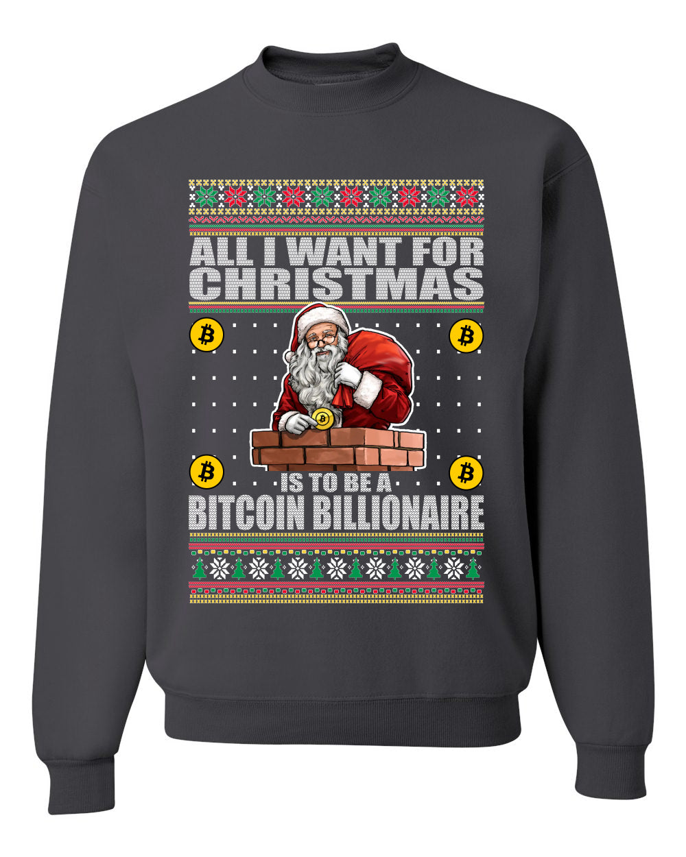 Bitcoin Billionaire For Christmas Merry Ugly Christmas Sweater- Best Christmas Gifts 2023