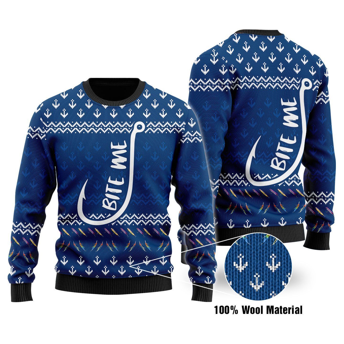 Bite Me Ugly Christmas Sweater | For Men & Women | Adult | US1674- Best Christmas Gifts 2023