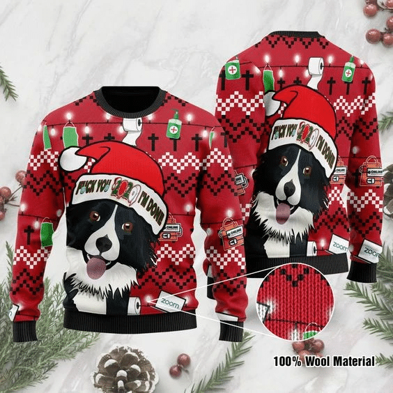 Black And White Border Collie Ugly Christmas Sweater | For Men & Women | Adult | US1916- Best Christmas Gifts 2023