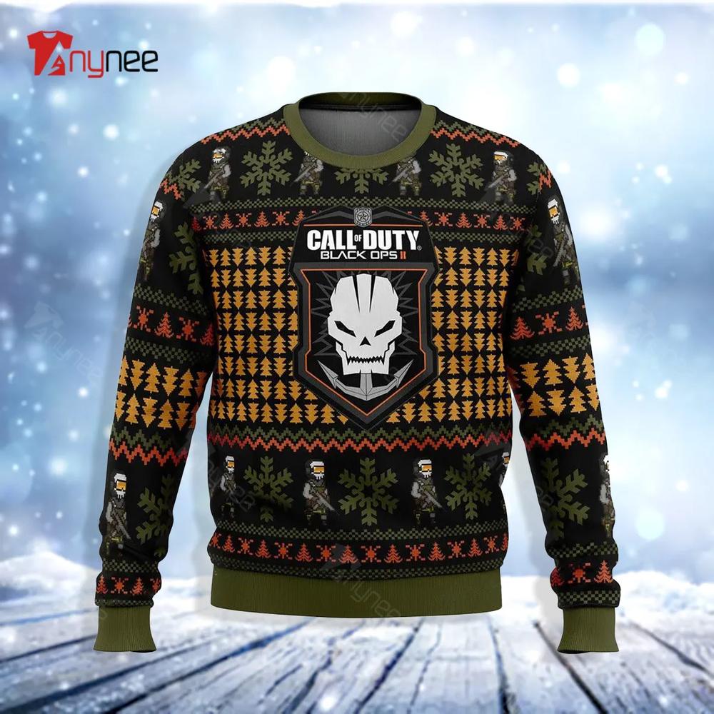 Black Ops 2 Call Of Duty Ugly Christmas Sweater- Best Christmas Gifts 2023