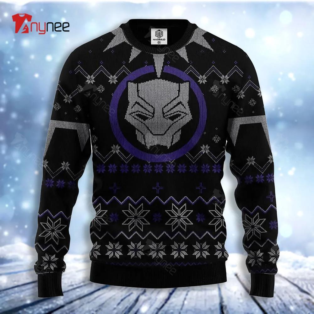 Black Panther Walanda Ugly Christmas Sweater- Best Christmas Gifts 2023