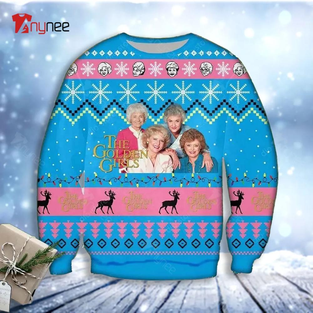 Blanche Devereaux Dorothy Zbornak The Golden Girls Poster Ugly Christmas Sweater- Best Christmas Gifts 2023