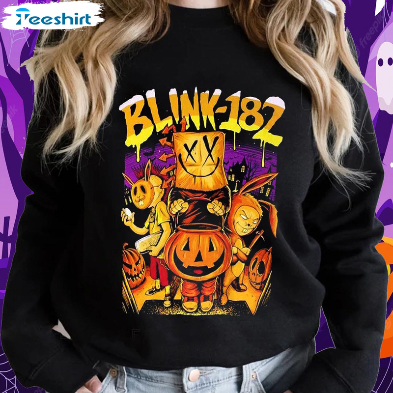 Blink 182 Music Band Shirt – 182 Halloween World Tour Unisex Hoodie Sweatshirt