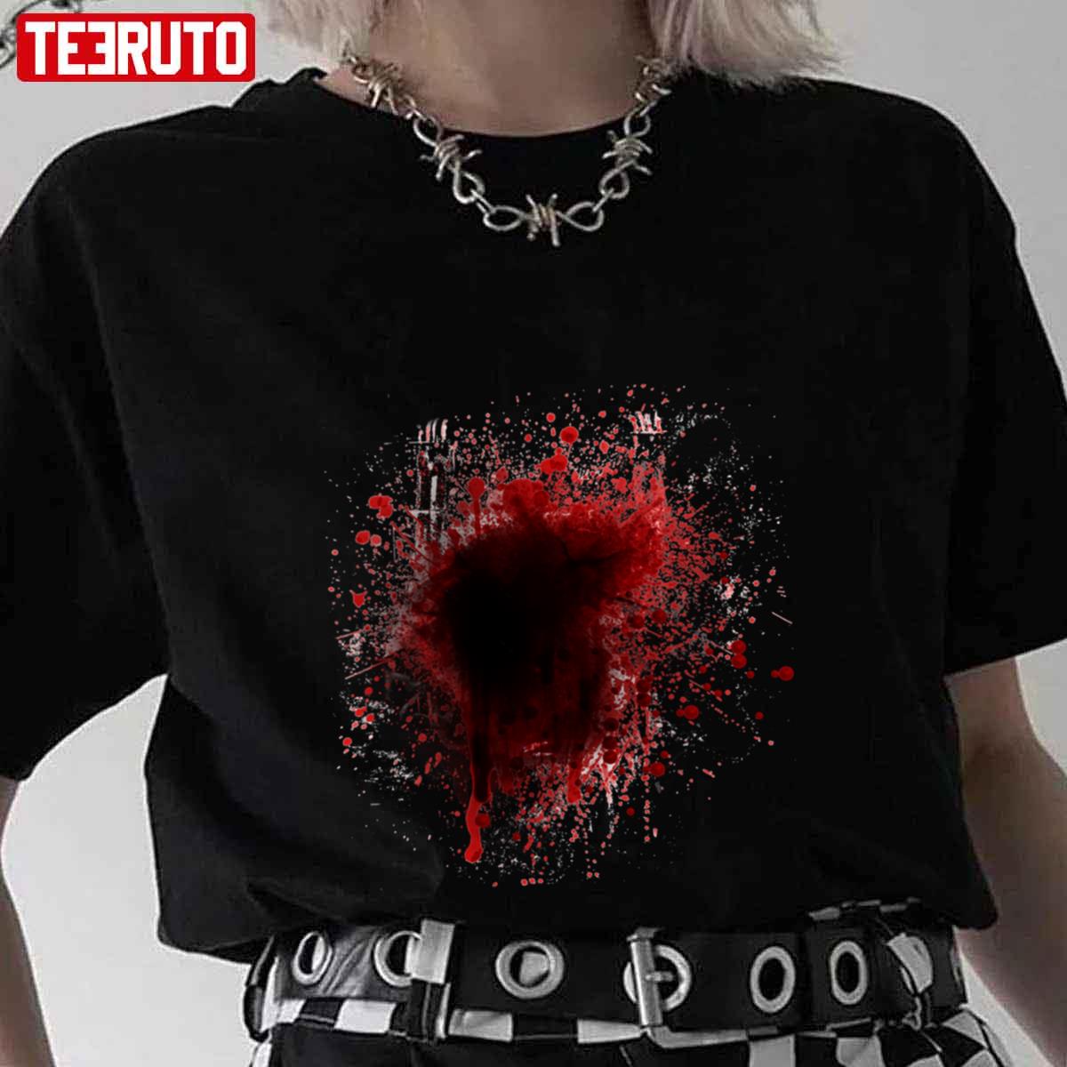 Blood Splatter Blood Stain Halloween Unisex T-Shirt