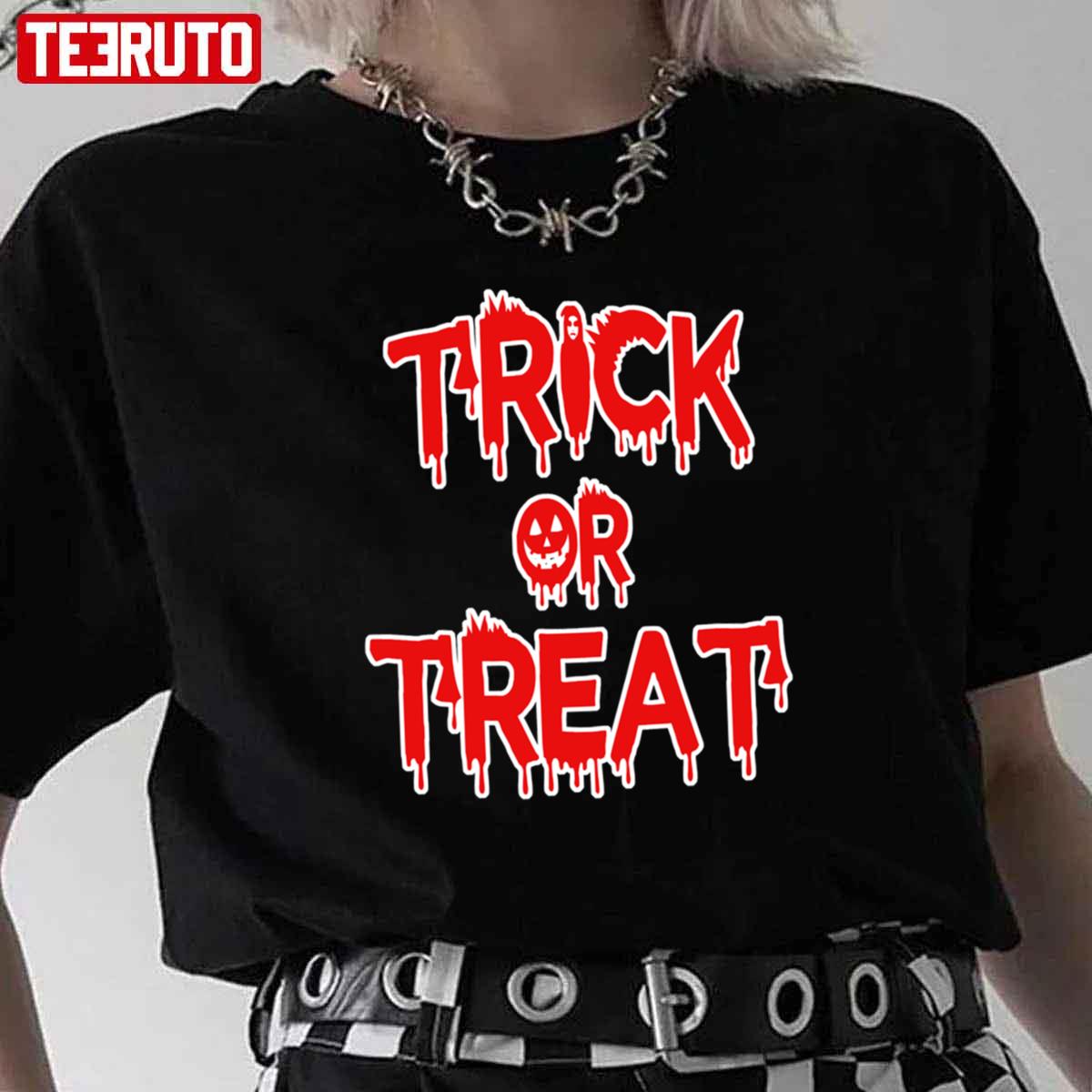 Blood Trick Or Treat Halloween Unisex T-Shirt