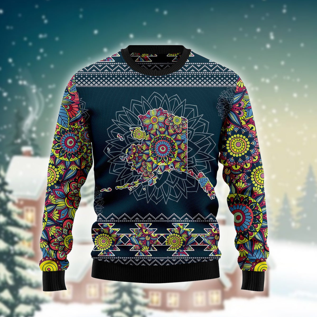 Blue Alaska Mandala Sweater – Best Christmas Gifts 2023