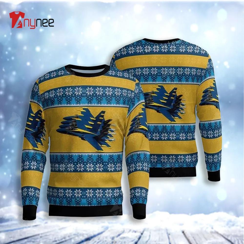 Blue Angels Ugly Christmas Sweater- Best Christmas Gifts 2023