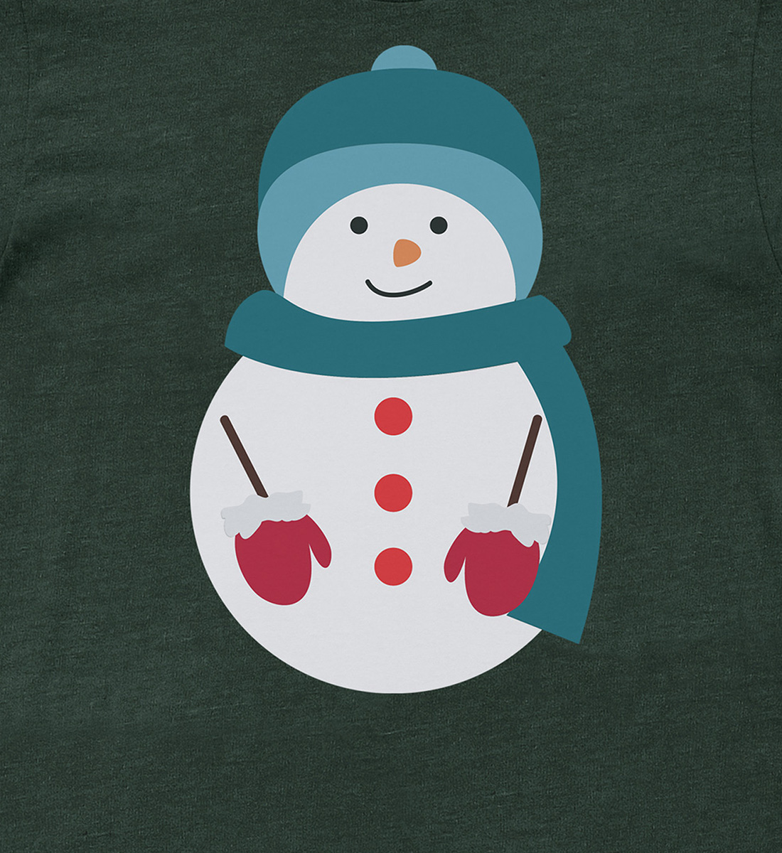 Blue Holiday Shirt: Snowman Christmas Delight