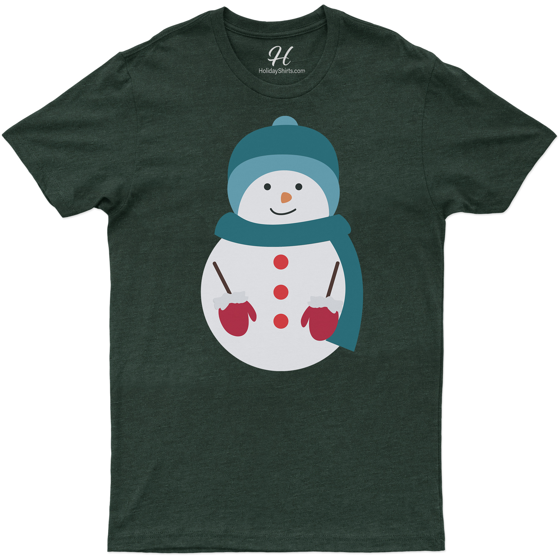 Blue Holiday Shirt: Snowman Christmas Delight