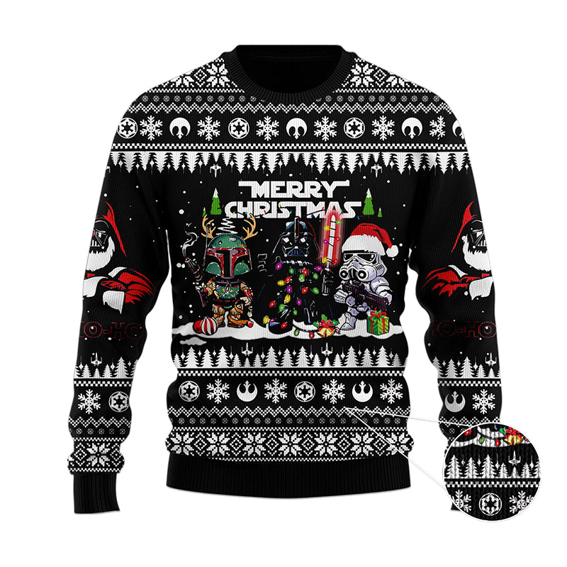 Boba Fett Dark Vader Stormtrooper Ugly Sweater – Best Christmas Gifts 2023