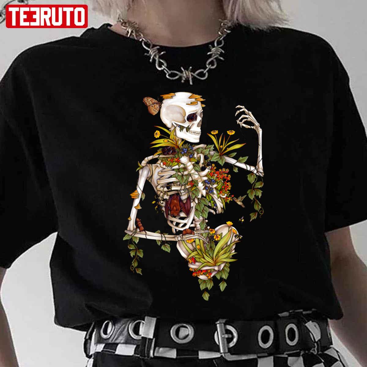 Bones And Botany Halloween Unisex T-Shirt