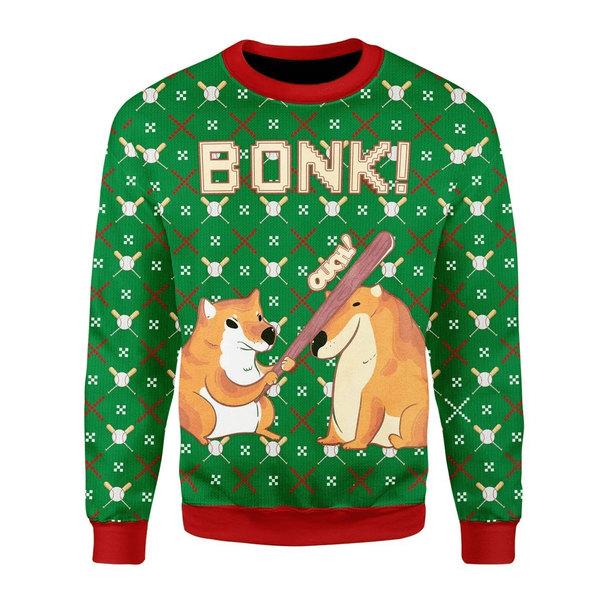 Bonk Ugly Christmas Sweater | For Men & Women | Adult | US3664- Best Christmas Gifts 2023