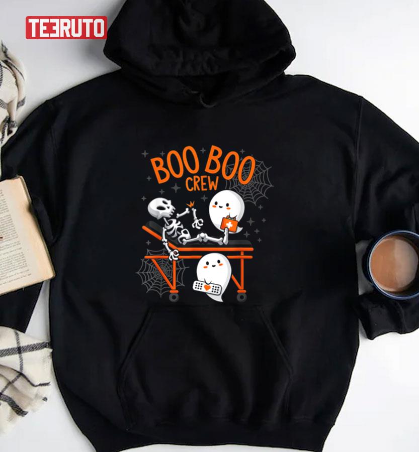 Boo Boo Crew Ghost Doctor Paramedic Emt Nurse Halloween Unisex Sweatshirt