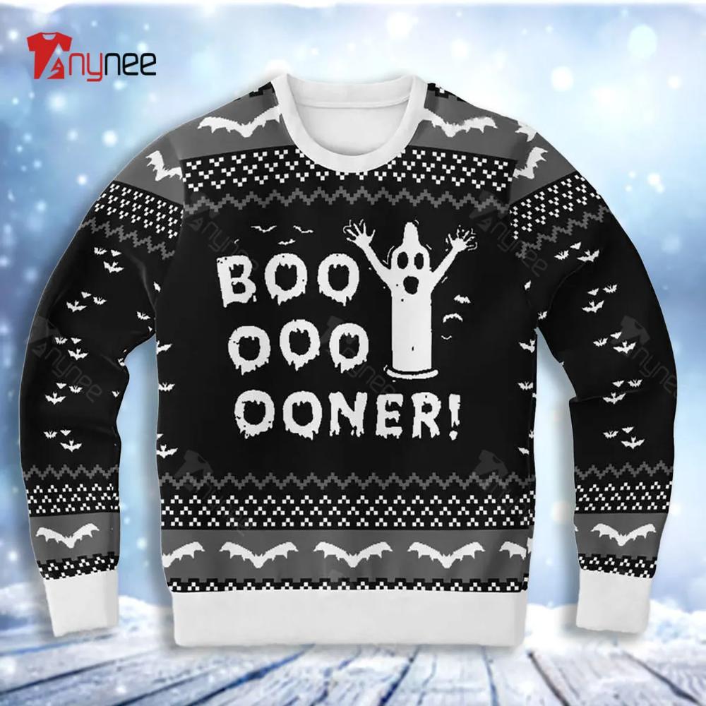 Booooner Funny Ugly Christmas Sweater- Best Christmas Gifts 2023