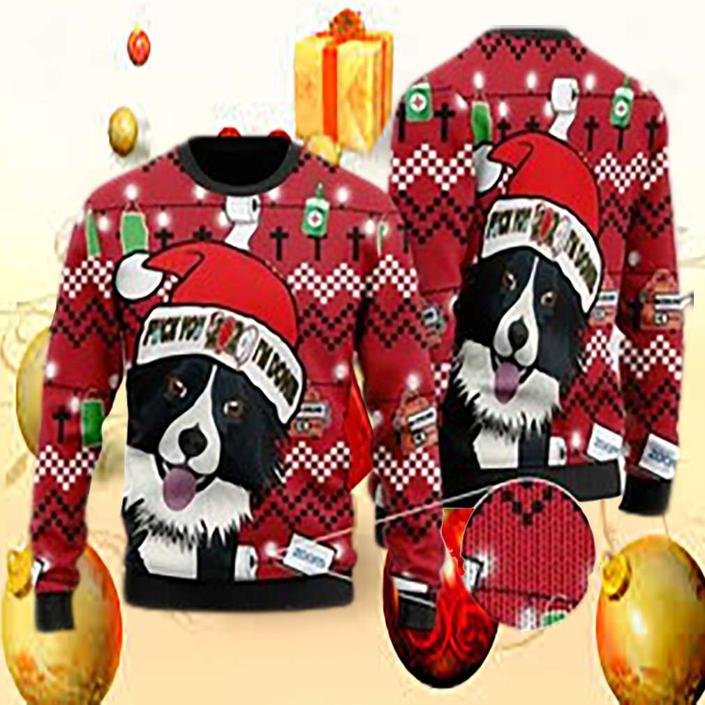 Border collie and fuck 2020 im done christmas ugly sweater shirt- Best Christmas Gifts 2023