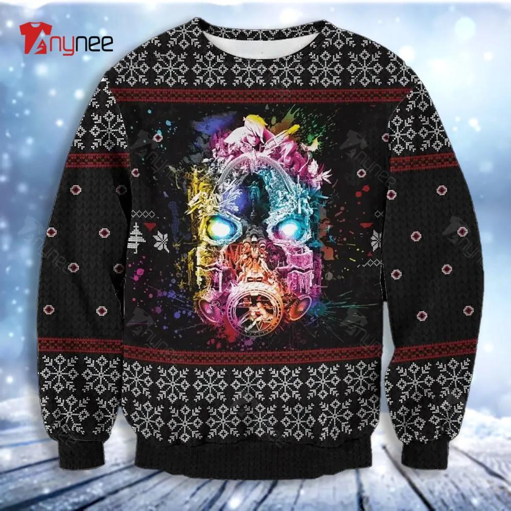 Borderlands Psycho Game Poster Ugly Christmas Sweater- Best Christmas Gifts 2023