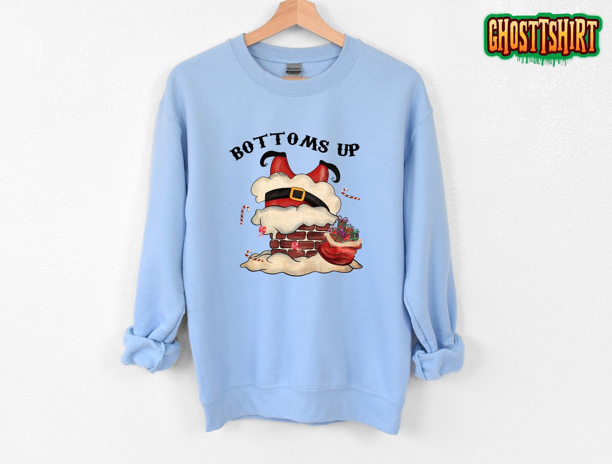 Bottoms Up Santa Sweatshirt