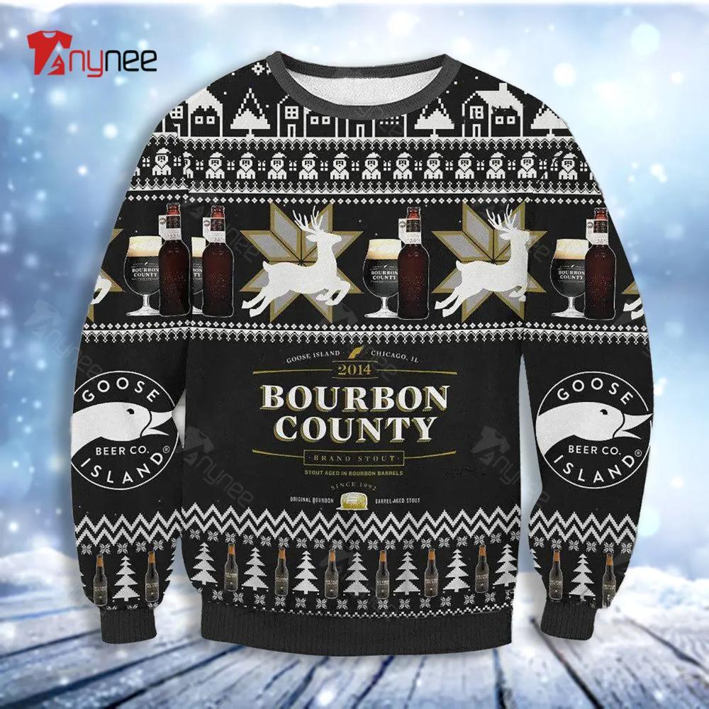 Bourbon County Stout Ugly Christmas Sweater- Best Christmas Gifts 2023