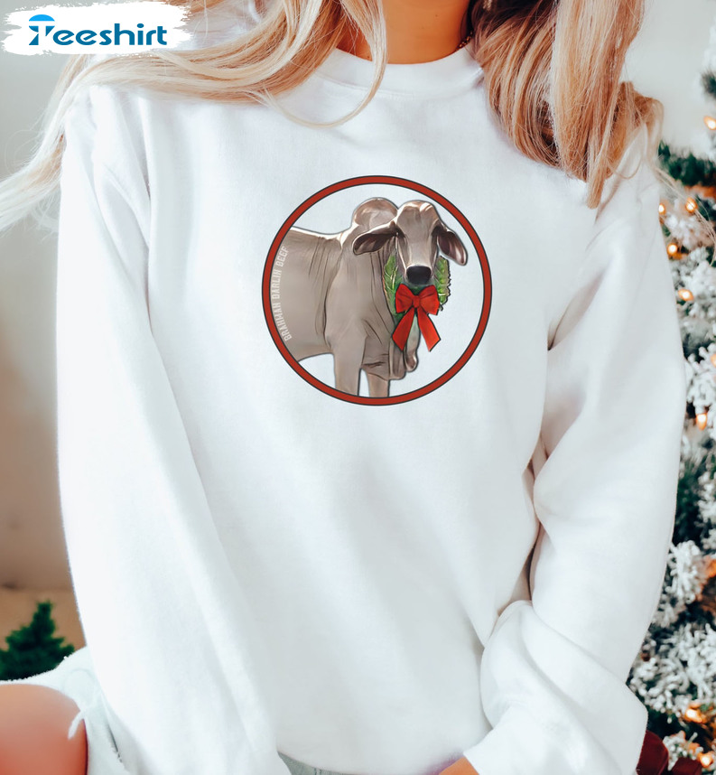 Brahman Darlin Beef Christmas Trendy Long Sleeve Sweatshirt