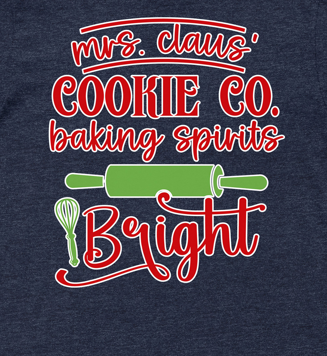 Bright Baking Spirits Christmas Shirt by Cookie Co.