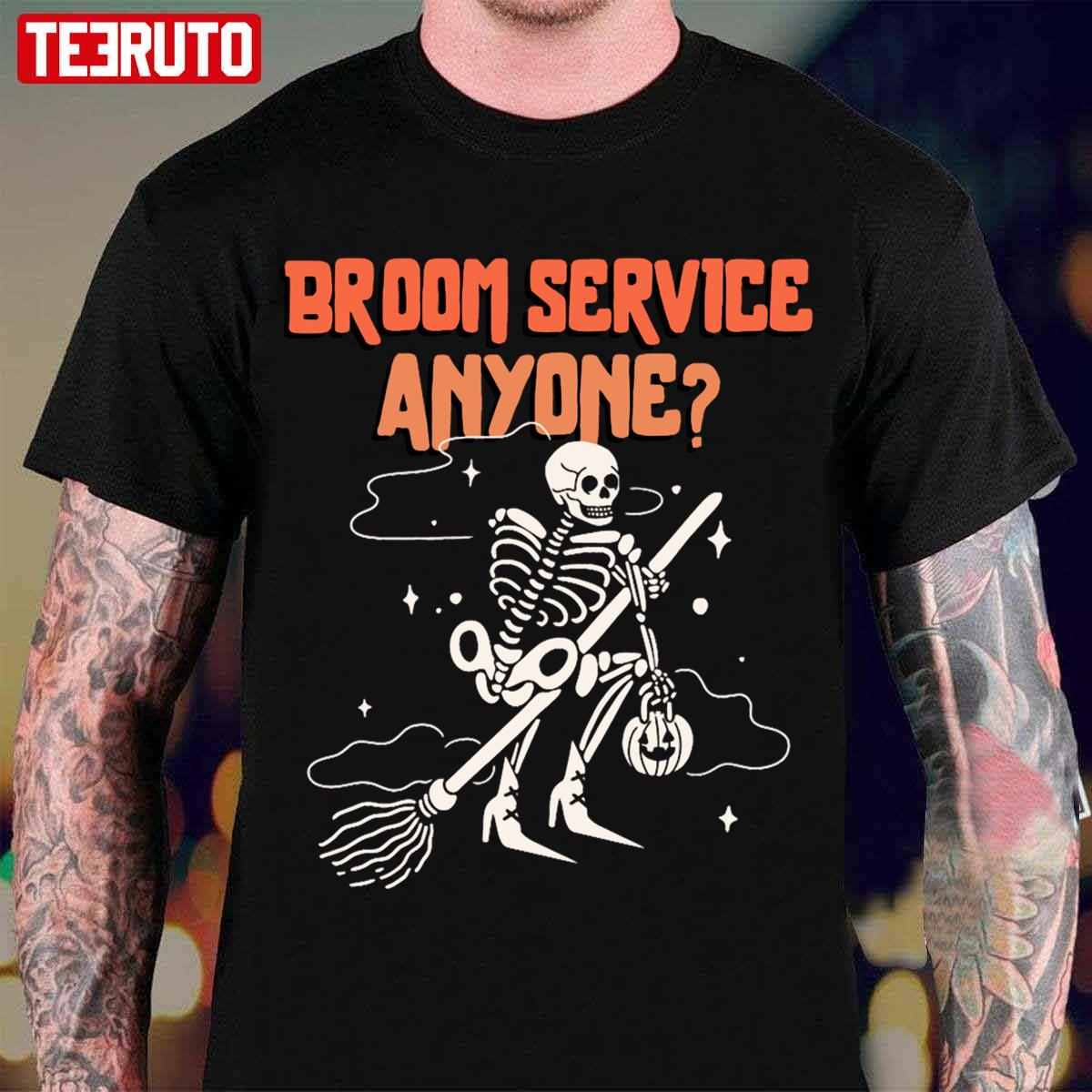 Broom Service Anyone Halloween Unisex T-Shirt