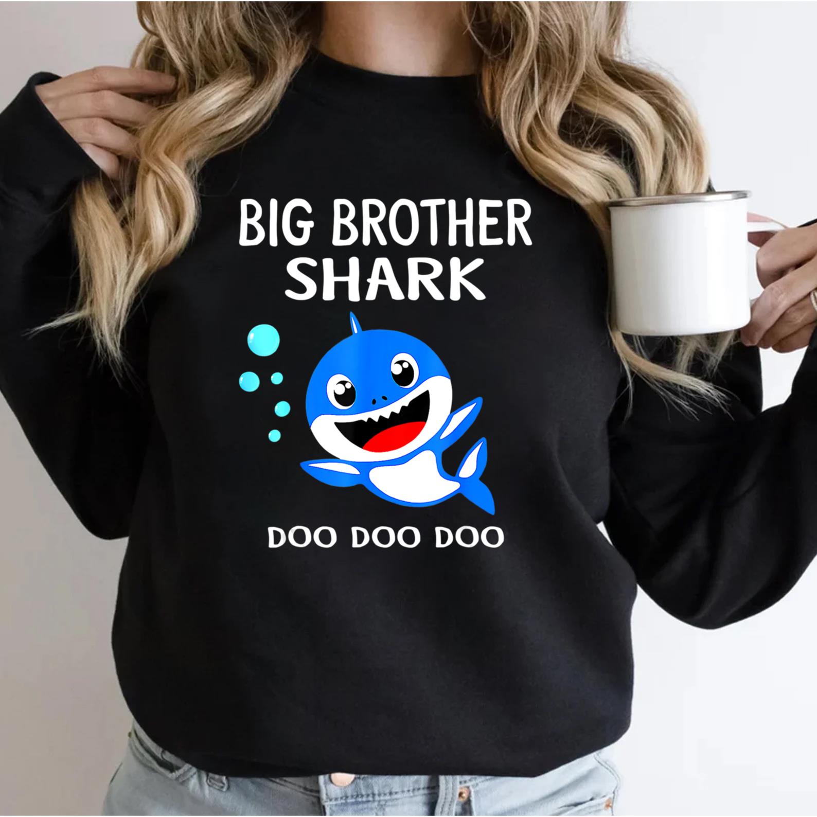 Brother Shark Shirt Halloween Christmas Boys Men Family T-Shirt Brother Shark Shirt Halloween Christmas Boys Men Family T-Shirt