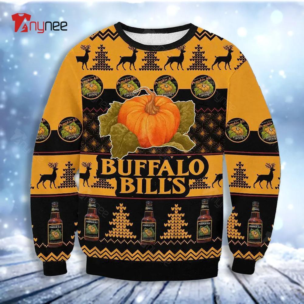 Buffalo Bill Is Brewery America Is Original Pumpkin Ale Ugly Christmas Sweater- Best Christmas Gifts 2023