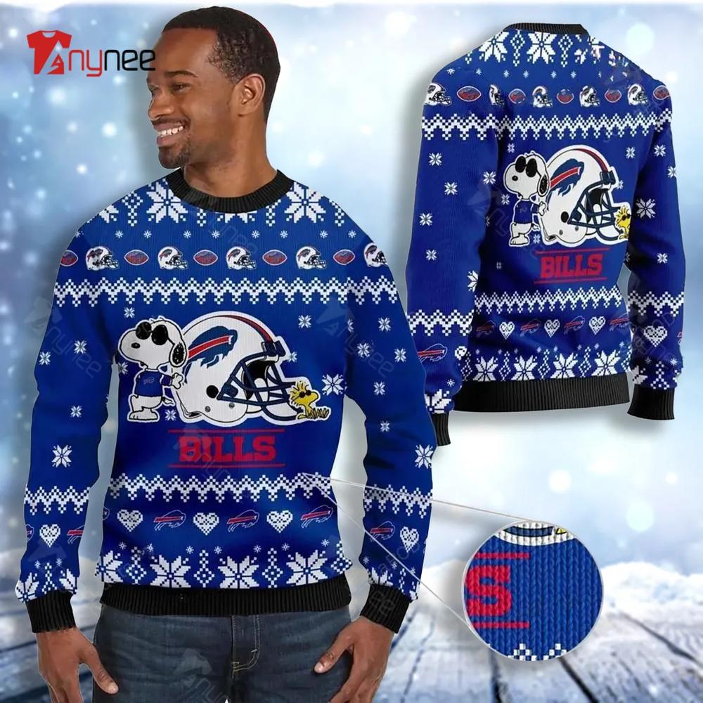 Buffalo Bills Snoopy Ugly Christmas Sweater- Best Christmas Gifts 2023