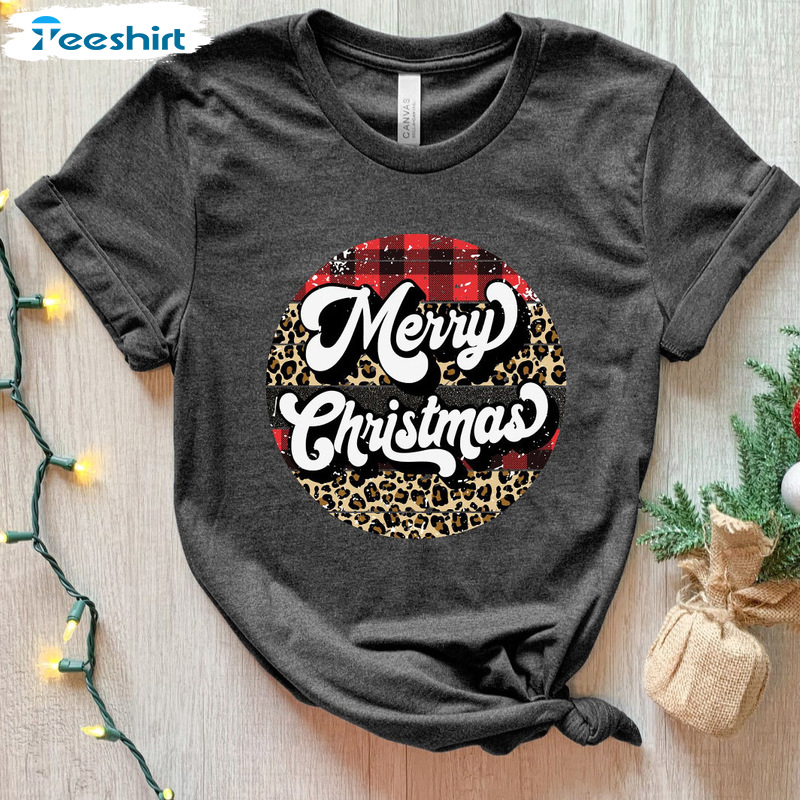 Buffalo Plaid Christmas Shirt – Merry Christmas Unisex Hoodie Tee Tops For Family