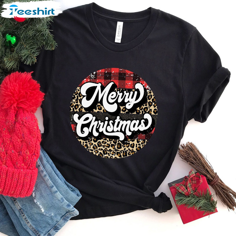 Buffalo Plaid Christmas Shirt – Merry Christmas Unisex Hoodie Tee Tops For Family