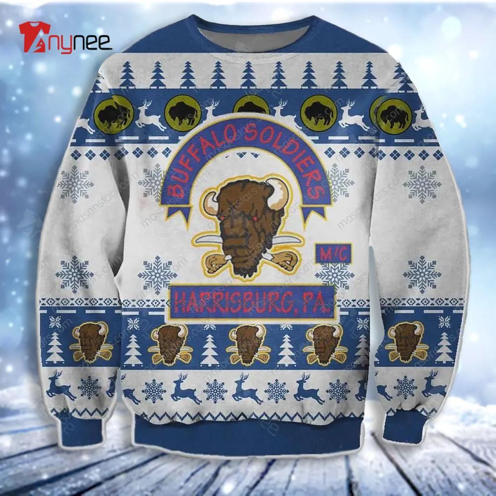 Buffalo Soldiers Ugly Christmas Sweater- Best Christmas Gifts 2023