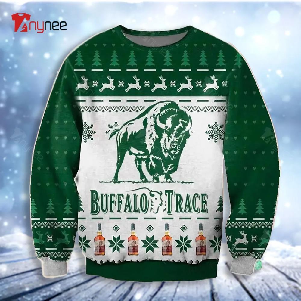 Buffalo Trace Bourbon Ugly Christmas Sweater- Best Christmas Gifts 2023