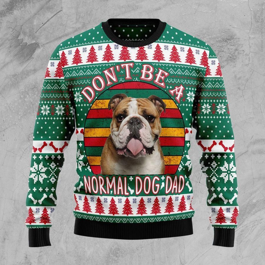 Bulldog Dad Ugly Christmas Sweater | For Men & Women | Adult | US1809- Best Christmas Gifts 2023