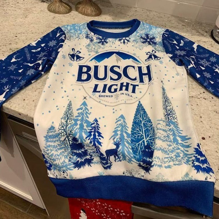 Busch Light Ugly Christmas Sweater – Best Christmas Gifts 2023