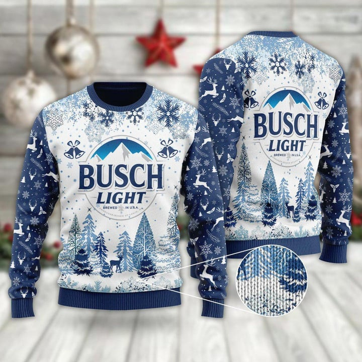 Busch Light Ugly Christmas Sweater – Best Christmas Gifts 2023