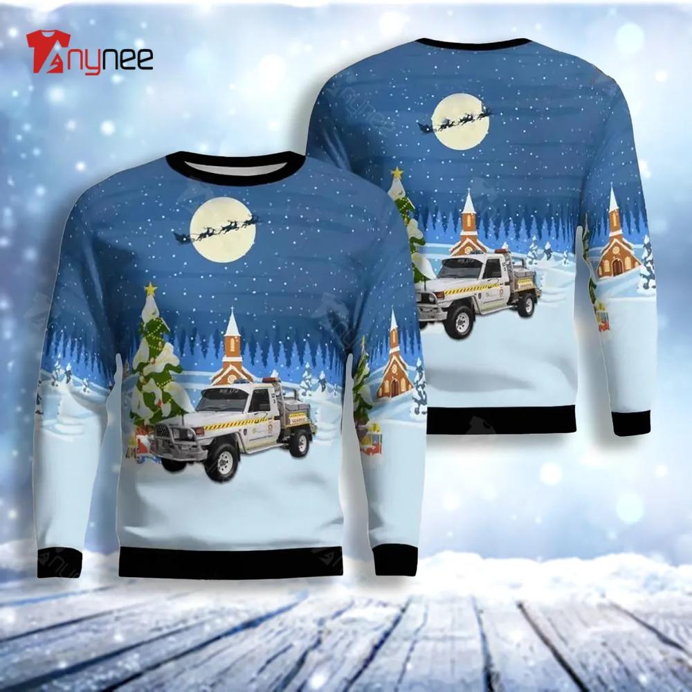 Bush Fire Service Ugly Christmas Sweater- Best Christmas Gifts 2023