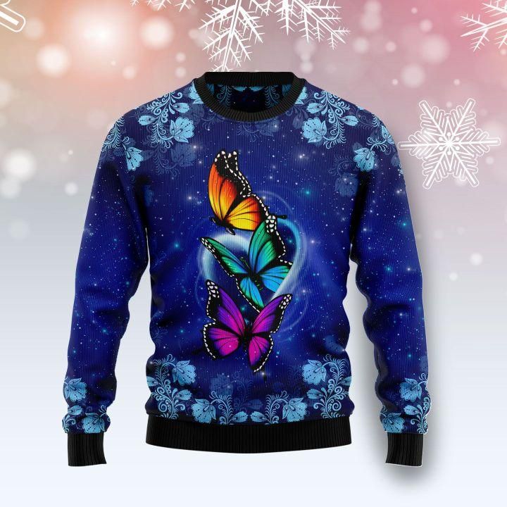 Butterfly Galaxy Ugly Christmas Sweater | For Men & Women | Adult | US1454- Best Christmas Gifts 2023