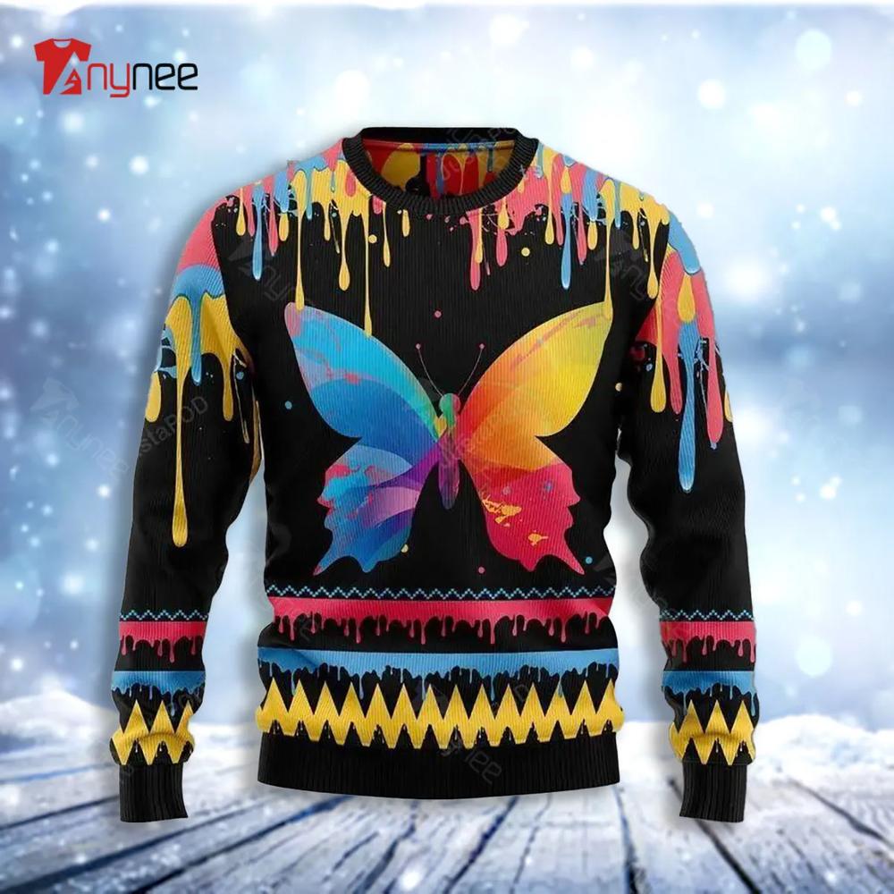 Butterfly Ugly Christmas Sweater- Best Christmas Gifts 2023