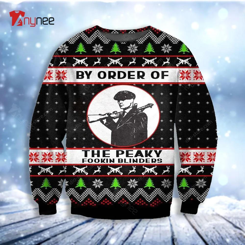 By Order Of The Peaky Blinders Knitting Pattern Ugly Christmas Sweater- Best Christmas Gifts 2023