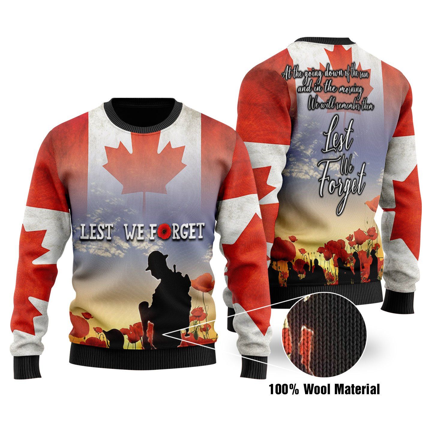 Canadian Christmas Veteran Ugly Christmas Sweater | For Men & Women | Adult | US1718- Best Christmas Gifts 2023