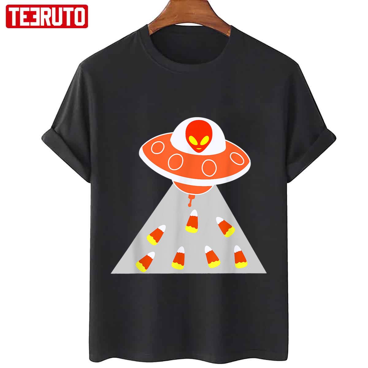 Candy Alien Corn Halloween Unisex T-Shirt