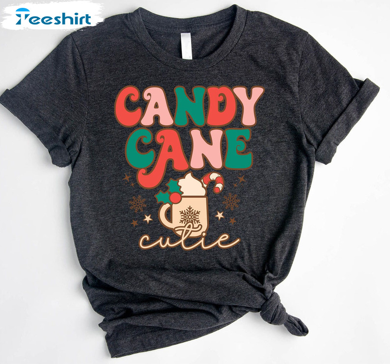 Candy Cane Cutie Shirt, Christmas Sweatshirt Unisex Hoodie