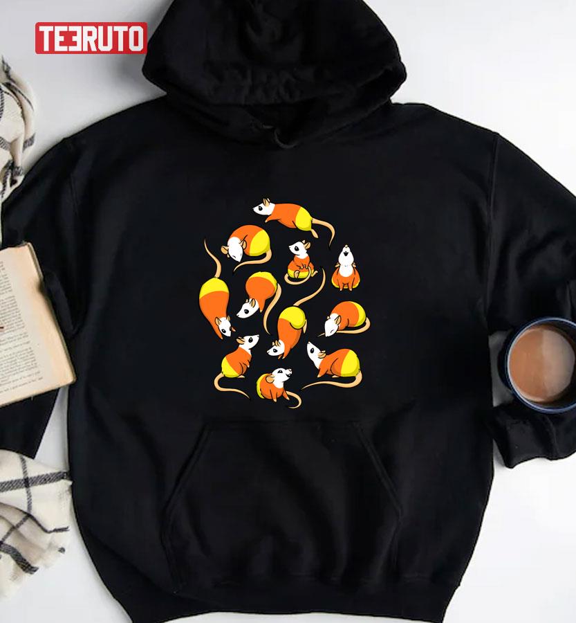 Candy Corn Rats Halloween Unisex T-Shirt