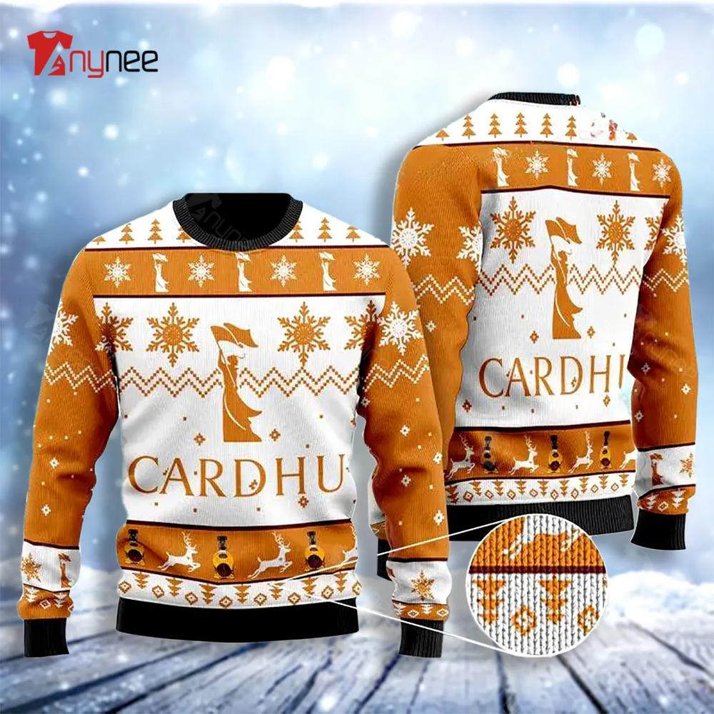 Cardhu Whiskey Christmas Ugly Christmas Sweater- Best Christmas Gifts 2023