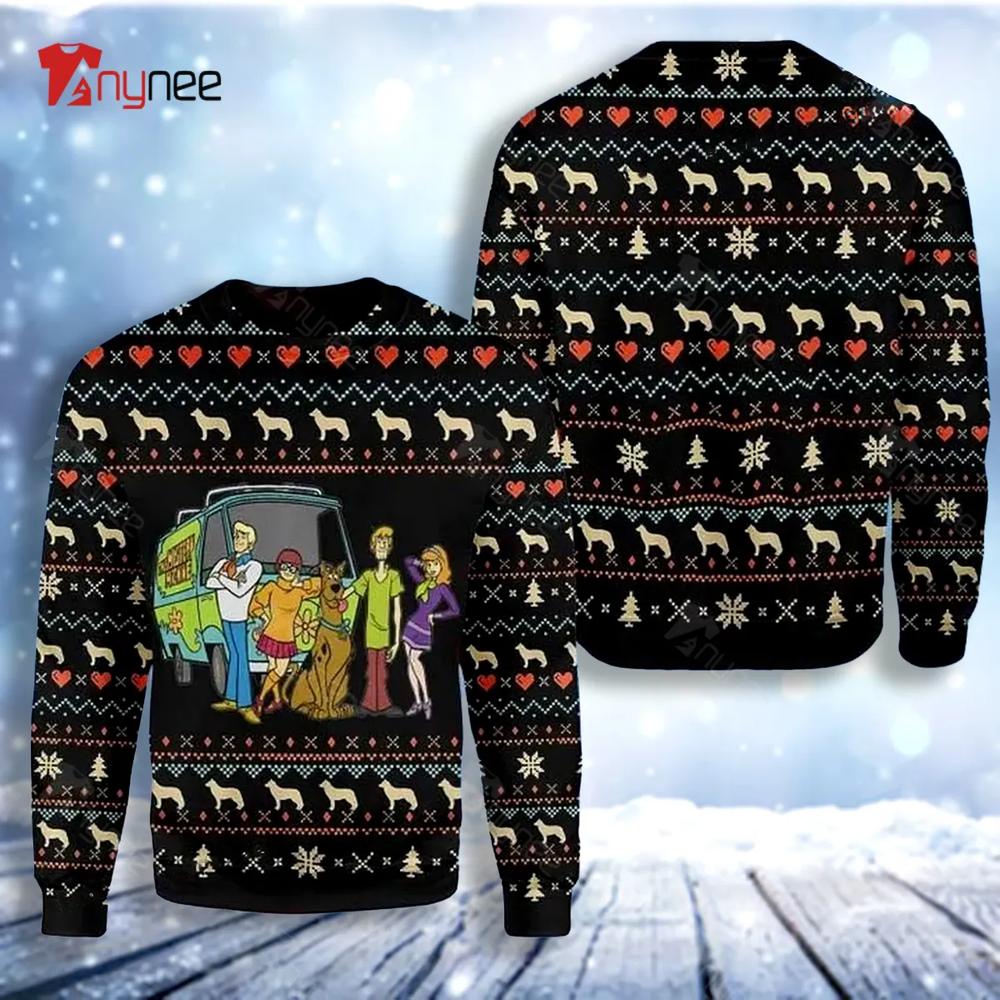 Cartoon Characters Scooby Doo Ugly Christmas Sweater- Best Christmas Gifts 2023