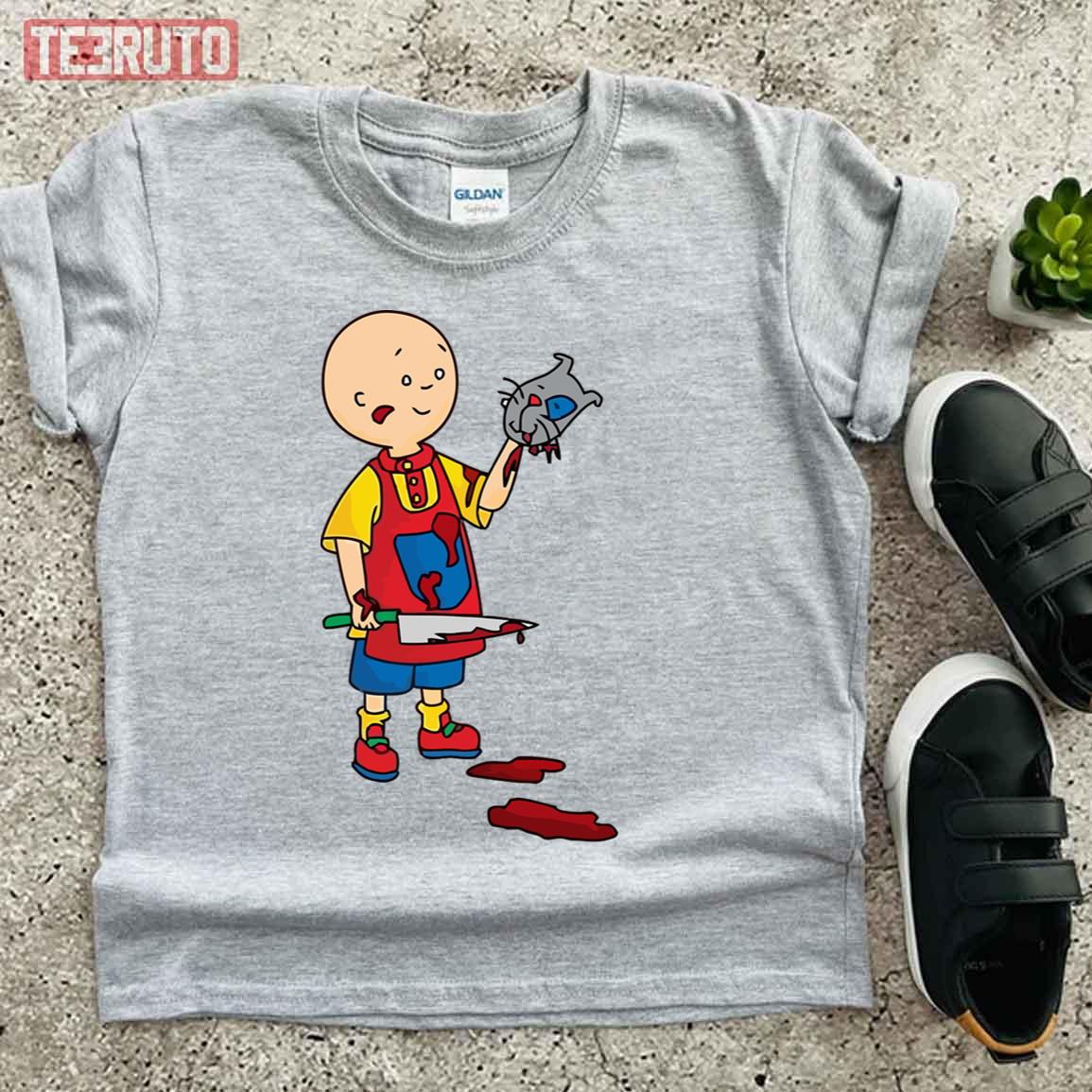 Carttooswag Scary Design For Halloween Caillou Unisex T-Shirt