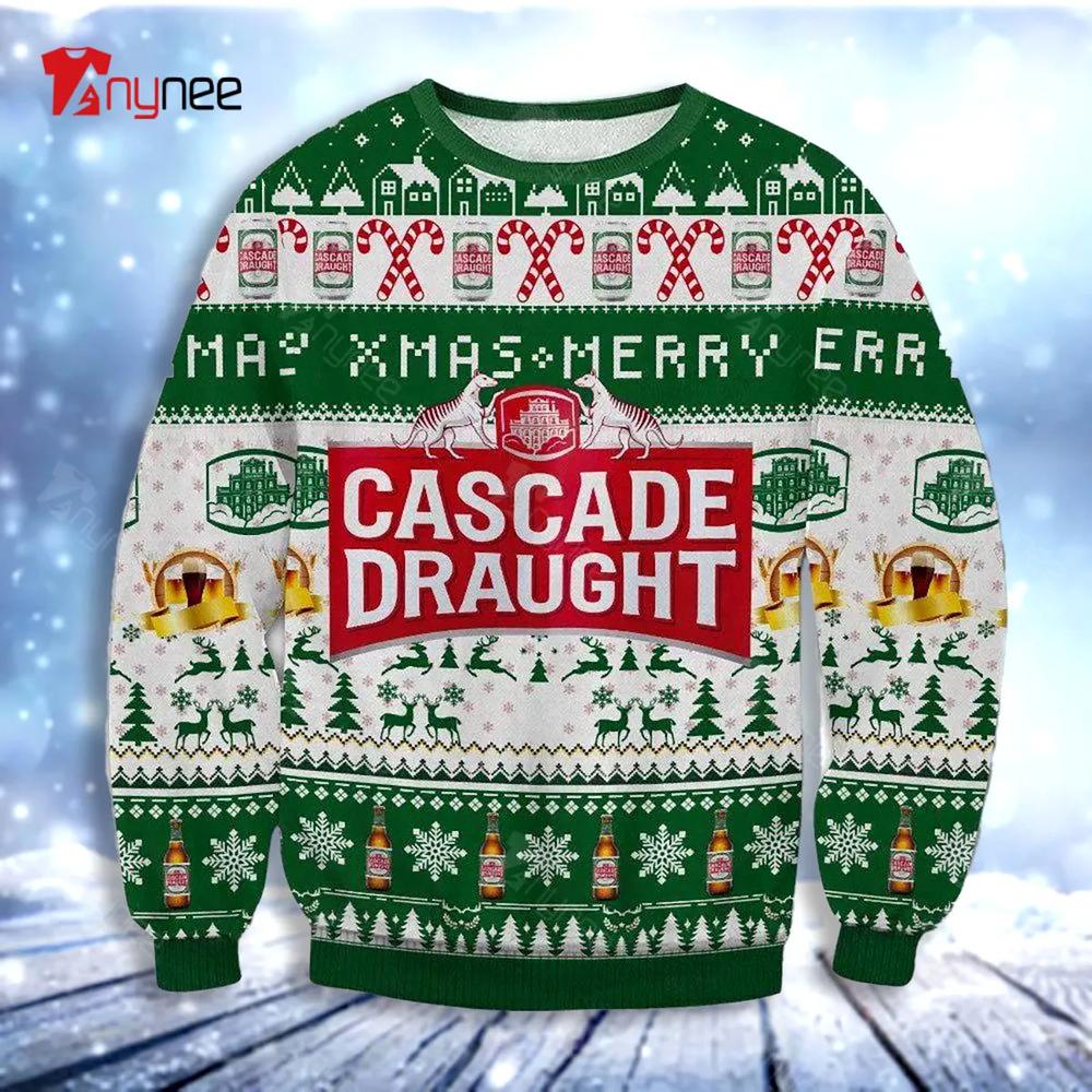 Cascade Draught Merry Xmas Chritsmas Ugly Christmas Sweater- Best Christmas Gifts 2023